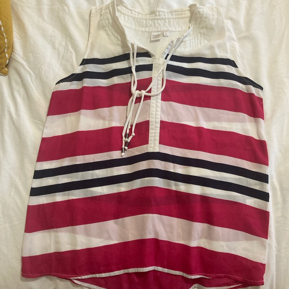 Colour block tank top from twik by Simons